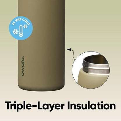 Owala FreeSip Stainless Steel Water Bottle 32 oz Off Road - Image 4