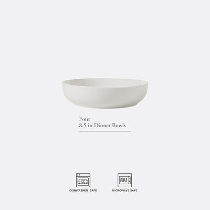 Gibson Home Zen Buffet Pasta Bowls Set of 6, 41oz Porcelain Salad Bowls and - Image 2
