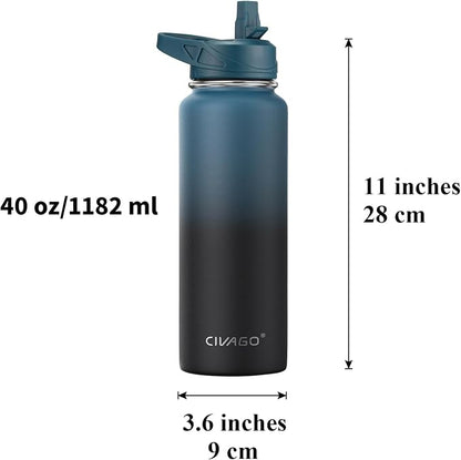 CIVAGO 40 oz Insulated Stainless Steel Water Bottle - Image 4