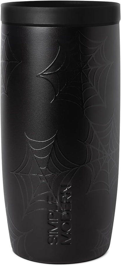 Simple Modern Halloween Travel Coffee Mug 360° Lid | 16oz | Spiderweb | Voyager by Unknown