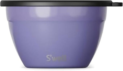 S'well Stainless Steel Salad Bowl Kit 64oz, Hillside Lavender, Comes by Swell