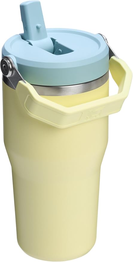 STANLEY IceFlow 2.0 Flip Straw Tumbler, 20 oz, Pomelo | Easy Carry Handle | - Image 3