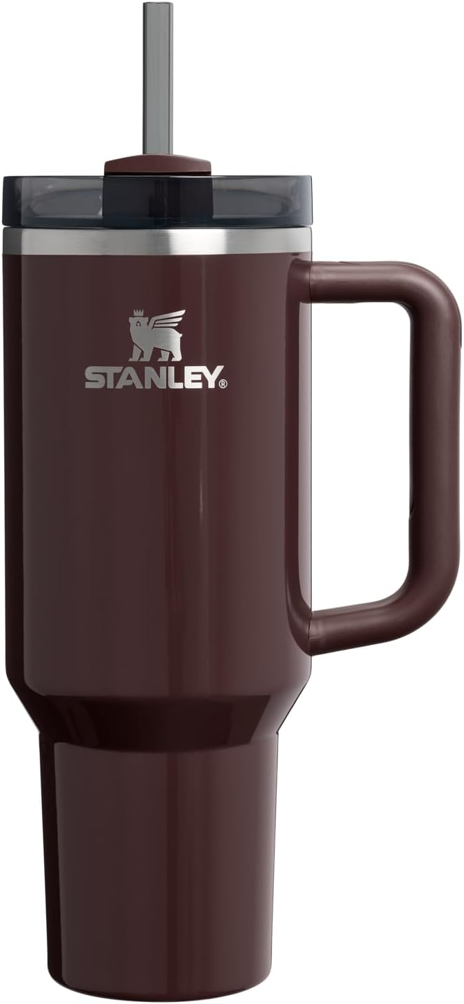STANLEY Quencher H2.0 Flow State Tumbler, 40 oz, Mahogany Gloss | Handle and by Unknown