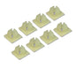 License Plate Screw Inserts – Set of 8 Nylon Retaining Nuts for License Plate Screws - Front and Back License Plate Nut Bracket Clip Fasteners for Cars, Trucks, SUVs, Motorcycles (Screw Retainers)