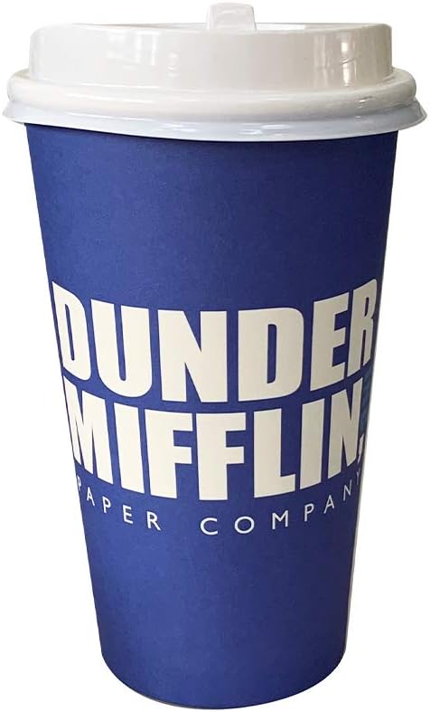 Silver Buffalo The Office Dunder Mifflin Logo, Paper Travel Cup, 16oz | - Image 4