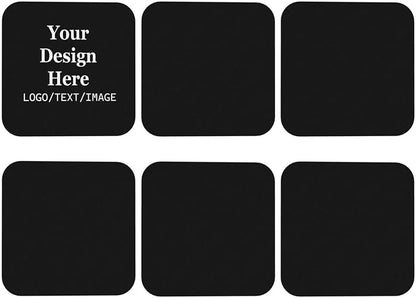 Custom Coasters with Logo Personalized Leather Coasters Bulk | Customized - Image 2
