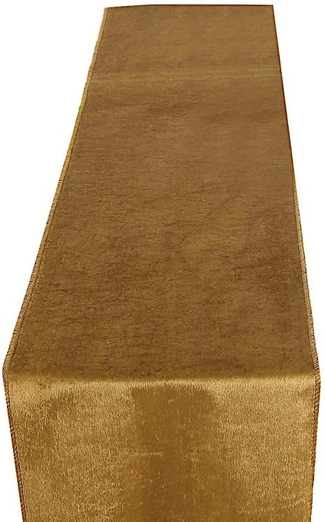 10 pcs 12x108-Inch Gold Premium Velvet Table Runners Wedding Reception Catering - Image 5
