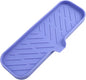 Silicone Bathroom Soap Dishes with Drain Spout-Bathroom and Kitchen Sink Organizer,Sponge Holder,Dish Soap Tray,Perfect for Dispenser,Scrubber,Bottle on Sink or Counter-Light Purple 12"×4"