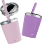 CUPKIN Kids & Toddler Cups, The Original 8 oz Stackable Stainless Steel Sippy by CUPKIN