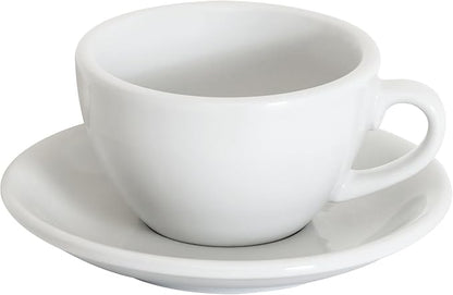 Loveramics Cappuccino Cup with Saucer, 8 oz Ceramic Coffee cup with Round Bottom by LoveramicsUSA