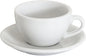 Loveramics Cappuccino Cup with Saucer, 8 oz Ceramic Coffee cup with Round Bottom by LoveramicsUSA