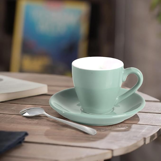 homEdge Porcelain Espresso Shot Cup Set - 80 ml / 2.67 oz - Image 5