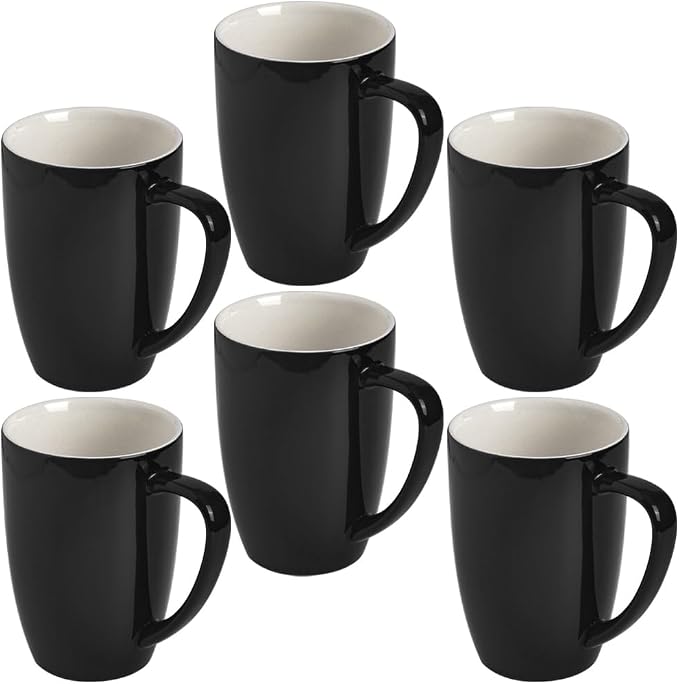 homEdge Porcelain Mug Set, 12 Ounces Cup by homEdge