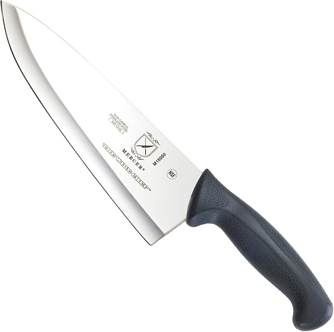 Mercer Culinary M18000 Millennia Black Handle, 8-Inch Wide Hollow Ground by MercerCulinary
