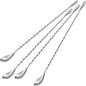 Bar Spoon Cocktail Mixing Stirrers, 12” Long Handle, Long Drink Spoons by Briout