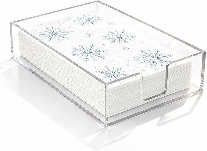 Acrylic Guest Towel Napkin Holder, Disposable Towel Holder by FENGZHE