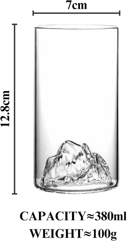 Mountain View Glass Cups – Modern Clear Glass Cups Set, Stylish and Functional - Image 6