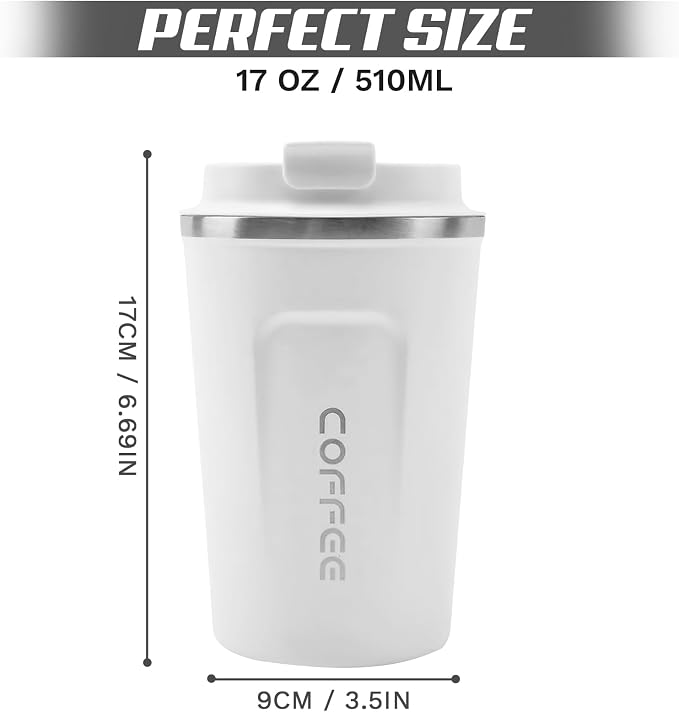 SPLMIFA Travel Coffee Mugs Leak-Proof, Reusable Coffee Cups - Image 4