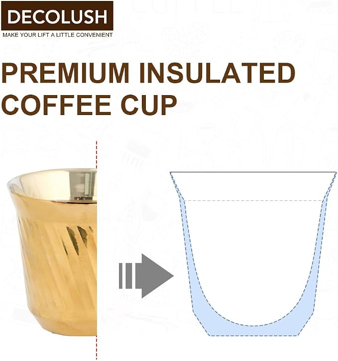 75mL Stainless Steel Espresso Cups - Image 3