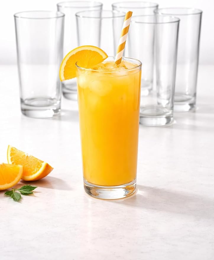 BOHEM'S Small Juice Glasses, Mini Clear Glass Cups Tumblers, Drinking Glassware - Image 6