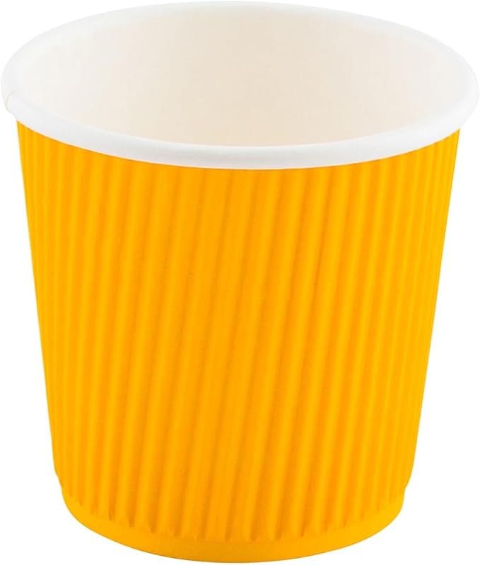 Restaurantware 4 Ounce Ripple Insulated Coffee Cups, 500 Double Wall Corrugated - Image 2