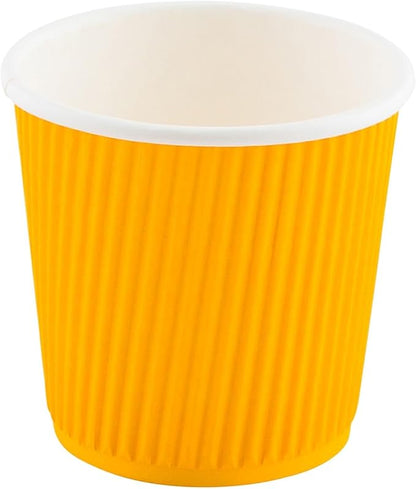Restaurantware 4 Ounce Ripple Insulated Coffee Cups, 500 Double Wall Corrugated - Image 2