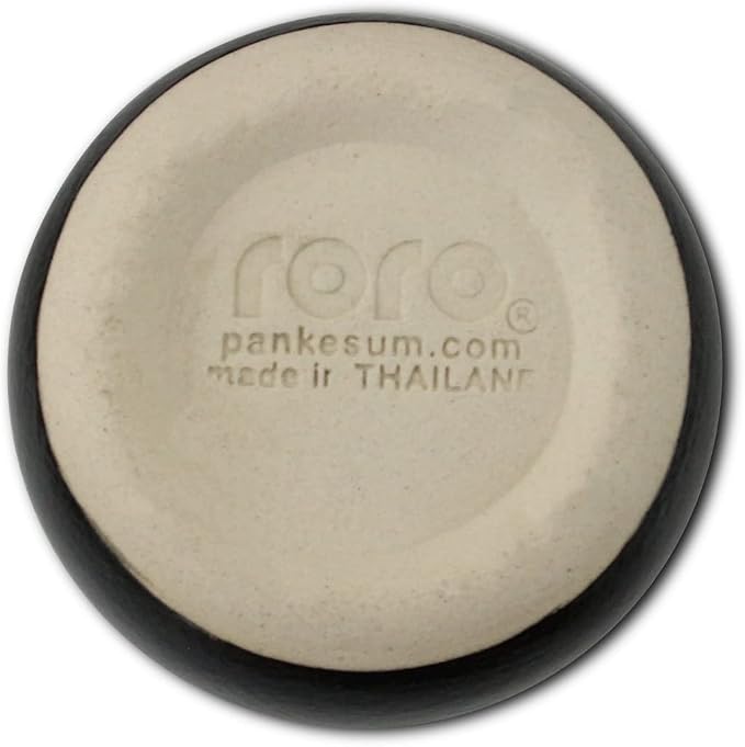 roro Handcrafted Matte Black Ceramic Tea & Coffee Sipper Cups, 8 oz - Image 4