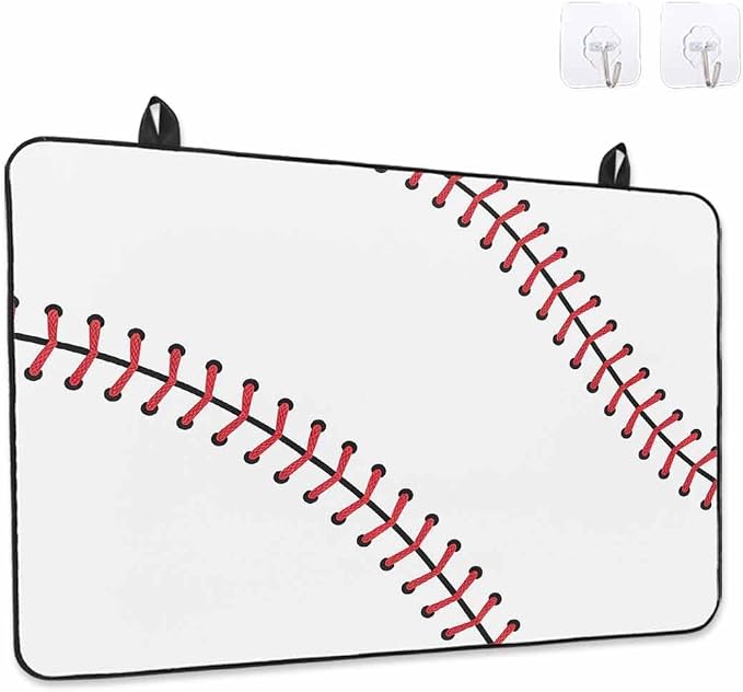 American Baseball Sports Induction Cooktop Protector Mat, Glass Top Stove Cover by Chees+D+Zone