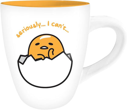 Silver Buffalo Sanrio Gudetama Egg, Ceramic Mug, 25oz | Seriously I Can't Lazy by SilverBuffalo