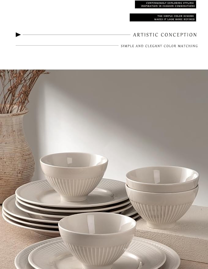 Dinnerware sets plates and bowls sets modern plates, Ceramic Dinnerware Sets - Image 3