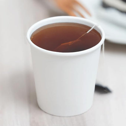 Karat 10 oz Paper Coffee Cup White Disposable Cup - Image 2