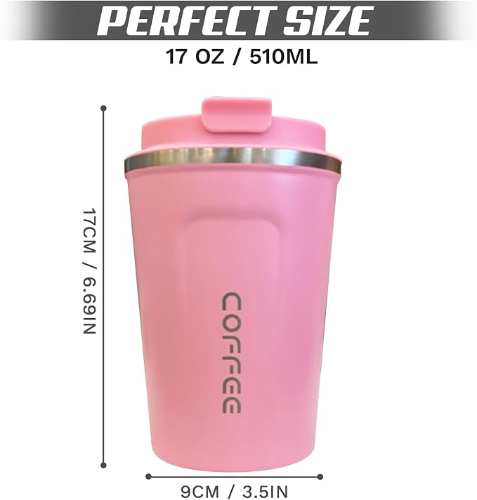 SPLMIFA Travel Coffee Mugs Leak-Proof, Reusable Coffee Cups - Image 4