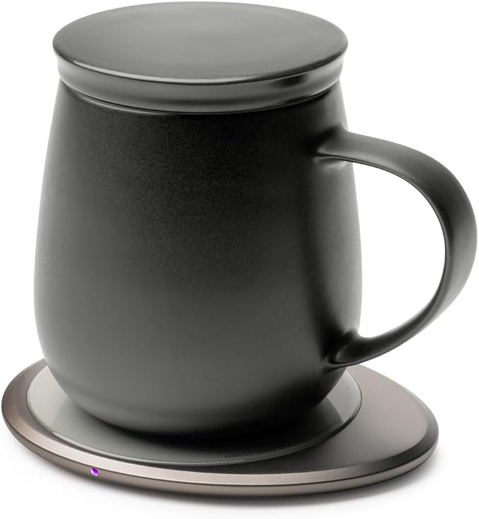 Ui 3 Self-Heating Mug Set – Inkstone Black | 12 fl oz / 355 mL Ceramic Coffee & - Image 2