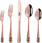 Stainless Steel Customized Flatware Set, Engraving Name Knife Forks Spoon by Unknown