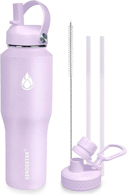 SENDESTAR 32oz Water Bottle Wide Mouth Stainless Steel Vacuum Insulated Double by Sendestar