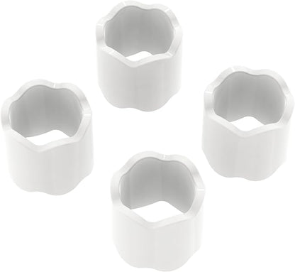 Scalloped Acrylic Napkin Rings Set of 4 – Elegant Decorative Napkin Holders - Image 4