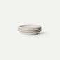 MORA Medium Plates Set of 4, 8.5 inch Ceramic Pottery Salad Plates - Microwave, Oven and Dishwasher Safe - Oat