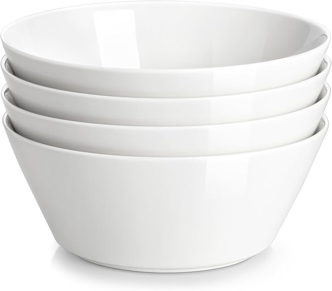 MALACASA 35 OZ Soup Bowls Set of 4, Kitchen Essential, Dishwasher Microwave Safe by MALACASA