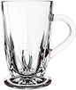 B Unique Clear Drinking Glasses Set of 6 | 285 mL Premium Glass Cups for Water, Juice, Tea & Cold Drinks | Durable, Modern Design, Dishwasher-Safe Drinkware Set