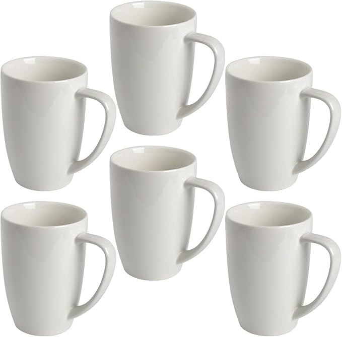 homEdge Porcelain Mug Set, 12 Ounces Cup by homEdge
