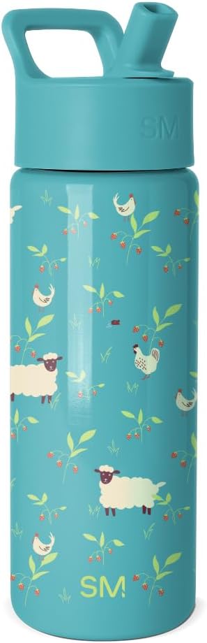 Simple Modern Kids Water Bottle & Toddler Cup | 18oz | Sheep | Insulated by Unknown