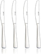 Butter Knife, Dinner Knife, Stainless Steel 4 Pieces Set knives, Square Handle by HISSF