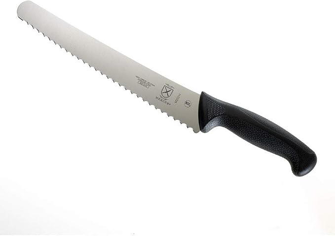 Mercer Culinary M23211 Millennia Black Handle, 10-Inch Left Handed Wavy Edge - Image 2
