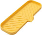 Silicone Bathroom Soap Dishes with Drain Spout-Bathroom and Kitchen Sink Organizer,Sponge Holder,Dish Soap Tray,Perfect for Dispenser,Scrubber,Bottle,Cup on Sink or Counter-Yellow 12"×4"