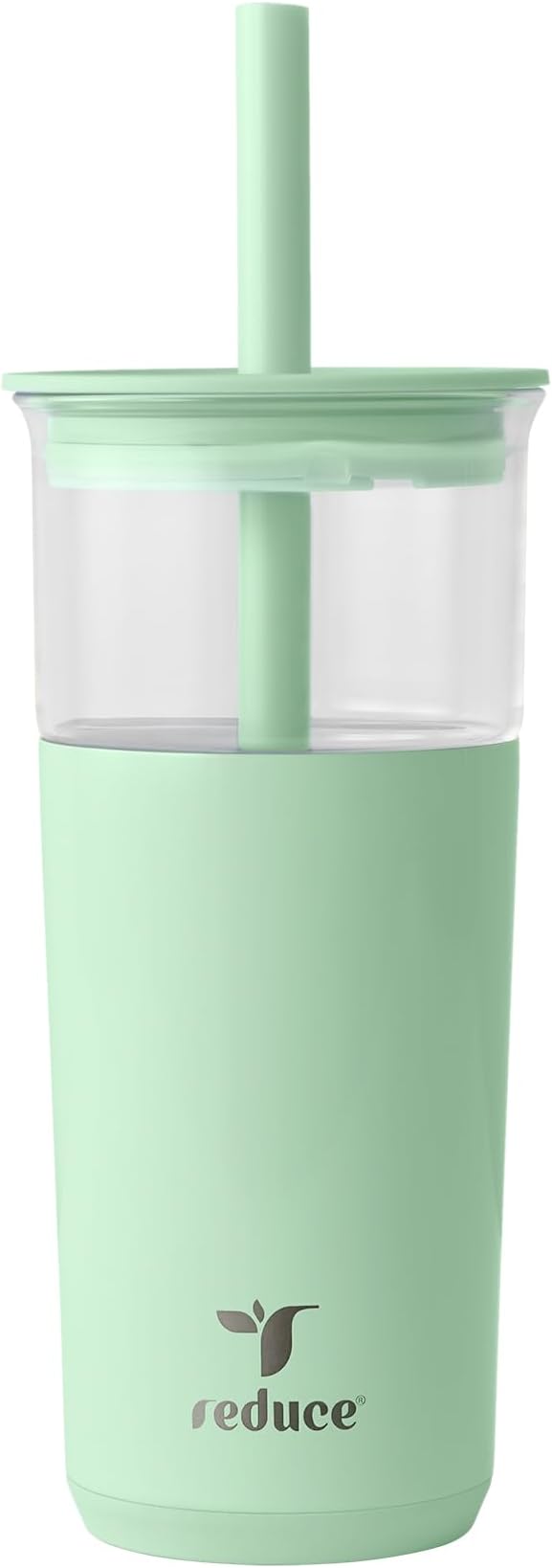 REDUCE Aspen - 20oz Vacuum Insulated Glass Tumbler - Extra Wide Straw & Lid | by Reduce