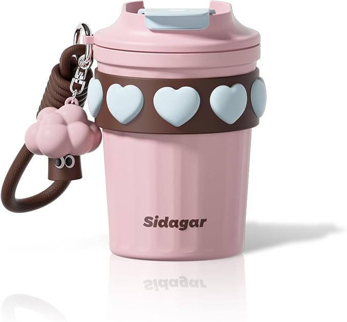 SDGA+ 12 oz Travel Coffee Mug Spill Proof Leak Proof, Stainless Steel Thermal by SDGA
