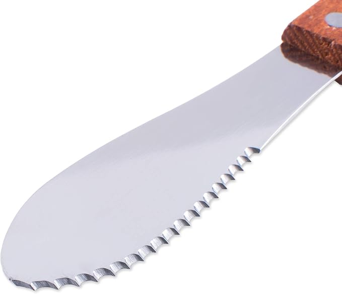 Super Z Outlet 8" Stainless Steel Straight Edge Butter Cheese Cream Sandwich - Image 2