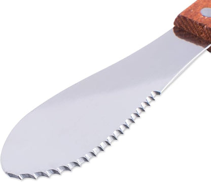 Super Z Outlet 8" Stainless Steel Straight Edge Butter Cheese Cream Sandwich - Image 2