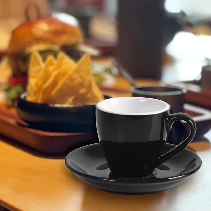 homEdge Porcelain Espresso Shot Cup Set - 80 ml / 2.67 oz - Image 4