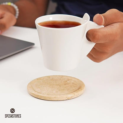 Travertine Coasters Set of 6 - Image 2